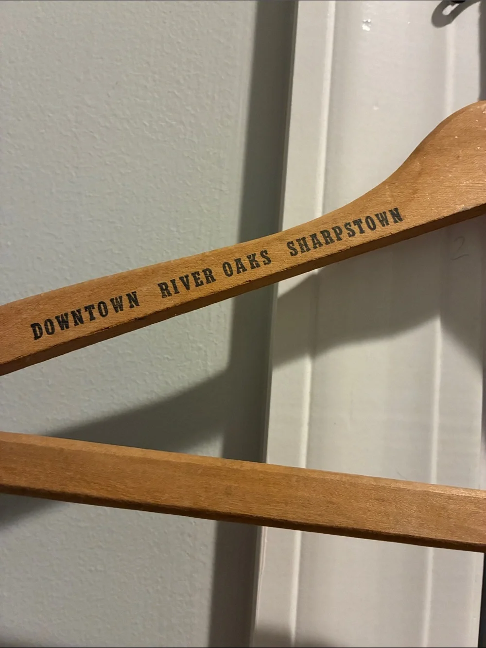 Wooden Suit Hanger in Natural Wood